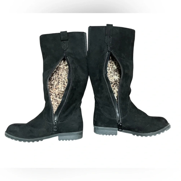 Little Girls Knee High black Boots - Picture 5 of 7